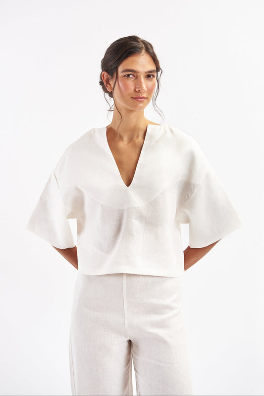 Aitana Blouse — Ivory