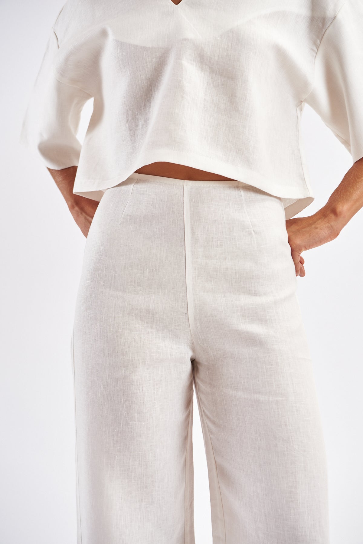 Lucia Pants — Ivory