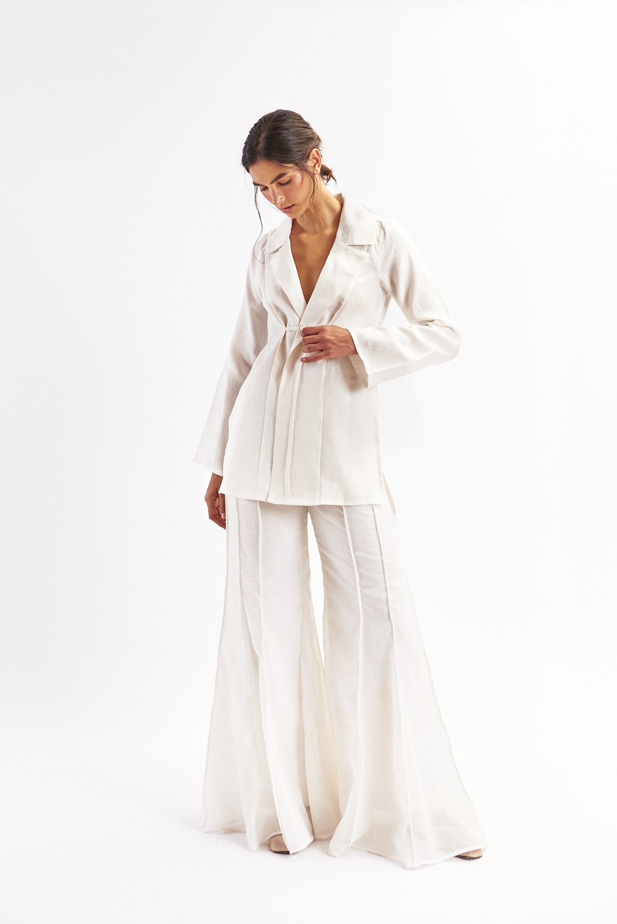 Cleo Pants — Ivory