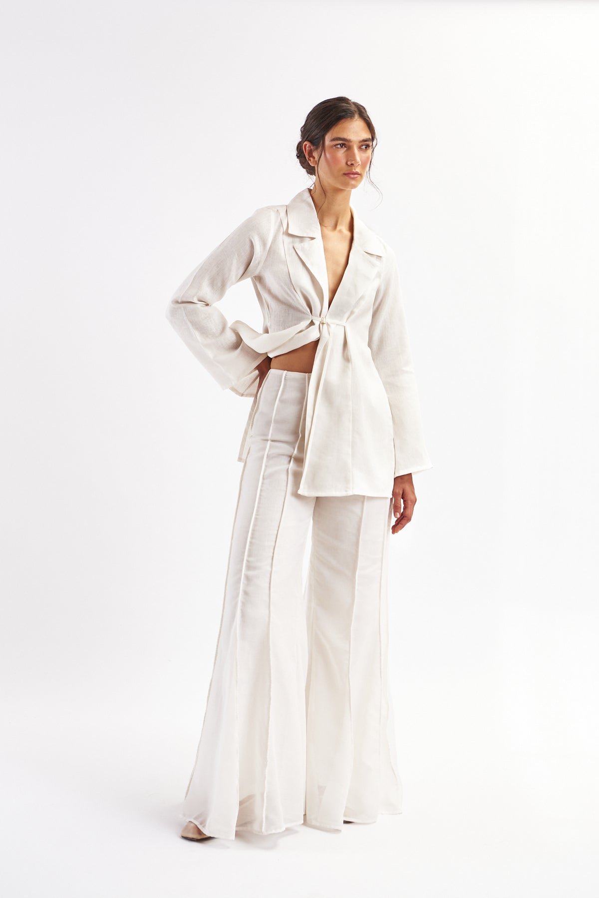 Cleo Pants — Ivory