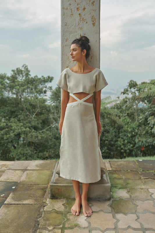 VESTIDO - HANA NATURAL