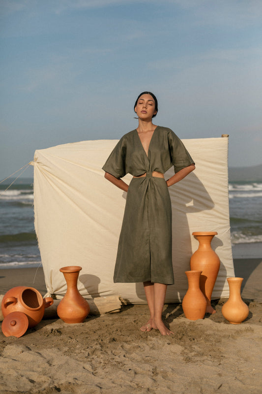 VESTIDO - LENA OLIVA